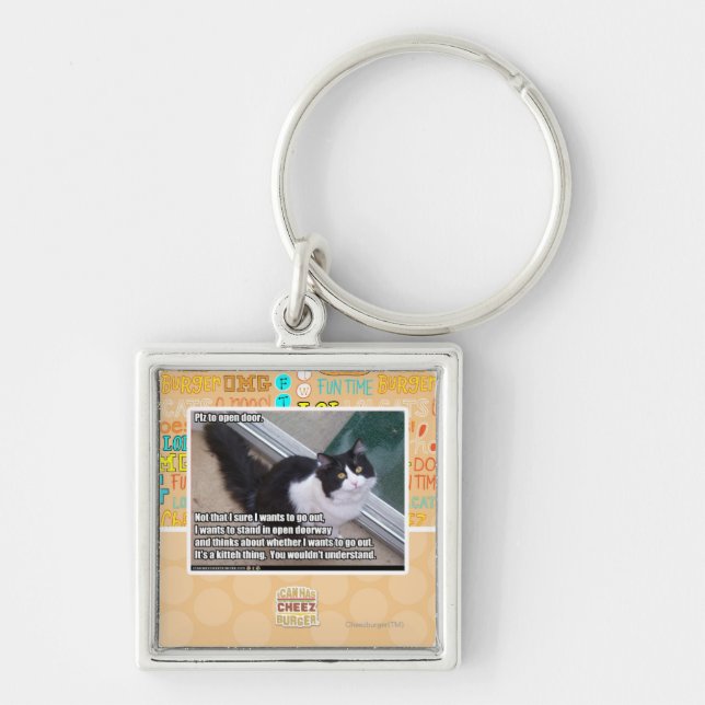 PLZ zur offenen Tür Schlüsselanhänger (Vorne)