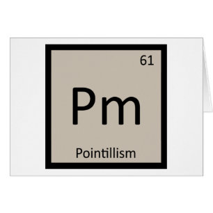Pm - Pointillisme Art Chimie Tableau Périodique