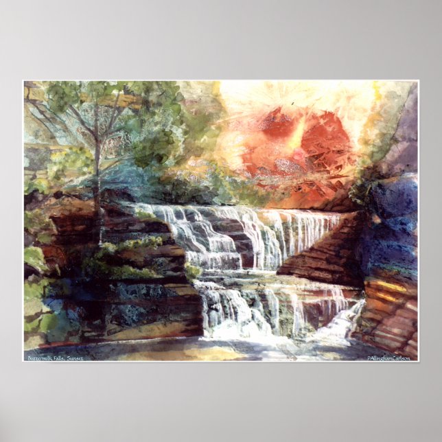PMAC Arlson Buttermilk Falls, affiche du coucher d (Devant)