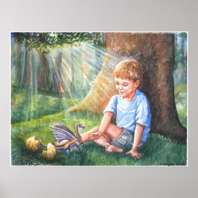PMACarlson Boy trouve son Poster Dragon (Devant)