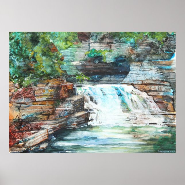 PMACarlson Buttermilk Falls Poster (Vorne)