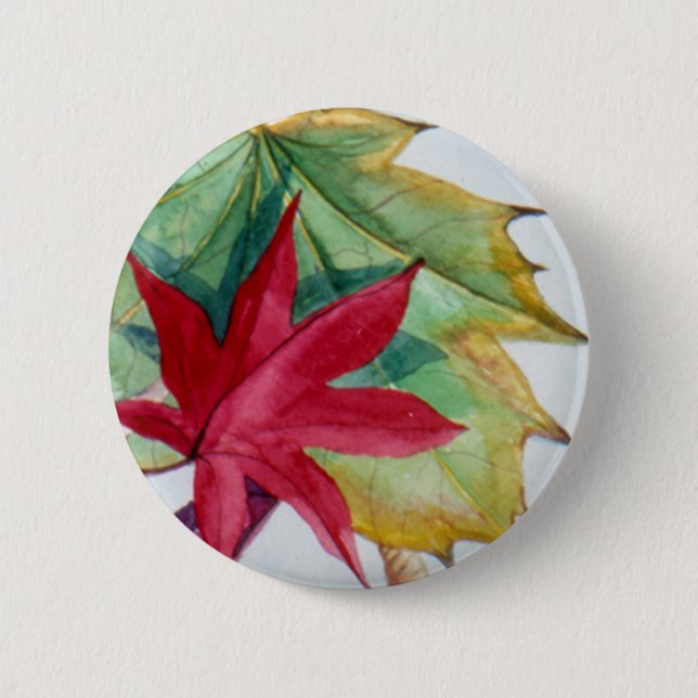 PMACarlson Herbst-Blatt-Button II Button (Vorderseite)