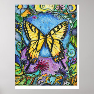 PMACarlson Tiger Butterfly Poster
