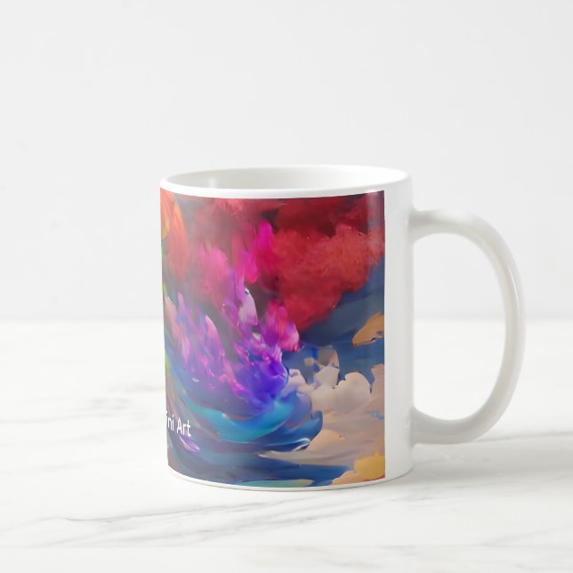 PMART Farbige Wolken Kaffeetasse (Rechts)