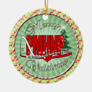 PMHNP CHRISTMAS Psychiatrische Psychiatrische Kran Keramik Ornament