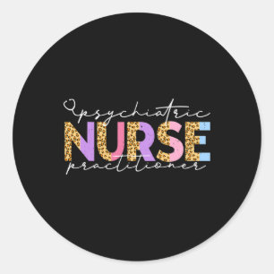 Pmhnp Niedlich Psychiatric Nurse Practitioner Leop Runder Aufkleber