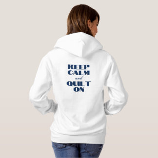PMQG Women's Hoodie Behielt Calm und Quilt on