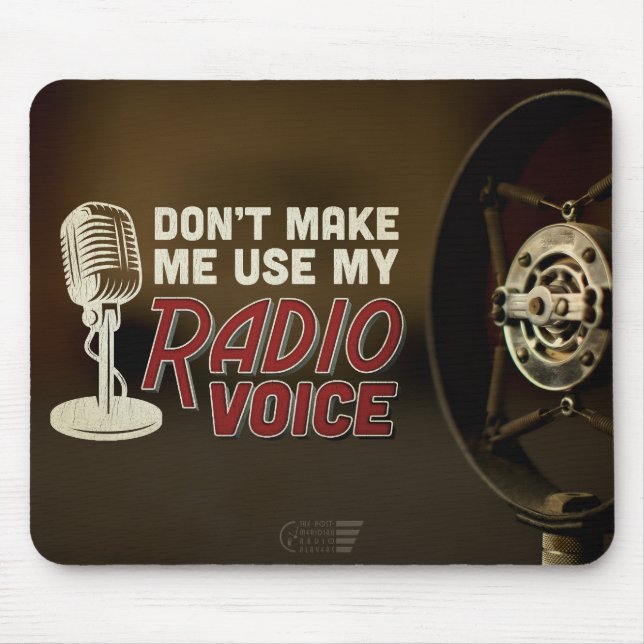 PMRP Radio Voice Mauspad (Vorne)