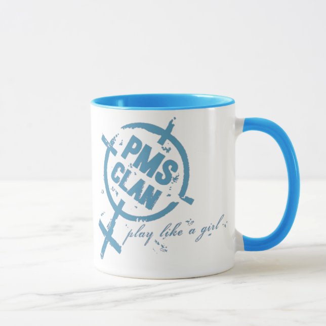 PMS Becher-Blau-Logo Tasse (Rechts)