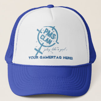 PMS Hut-Blau-Logo Truckerkappe