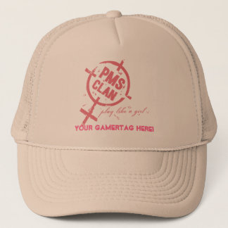 PMS Hut-Rosa-Logo Truckerkappe