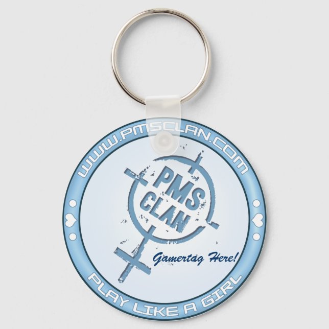 PMS Keychain- Blue Logo 2 Schlüsselanhänger (Vorderseite)