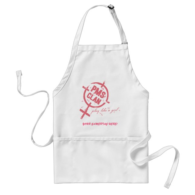 PMS Schutzblech-Rosa-Logo Schürze (Vorne)