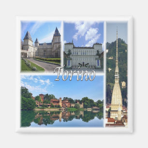 PMT004 TURIN - Mosaik - Piemont - Italien - Kühlsc Magnet