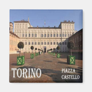 PMT010 TURIN, Piazza Castello, Italien, Kühlschran Magnet