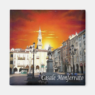 PMT026 CASALE MONFERRATO Sunset, Italien, Kühlschr Magnet