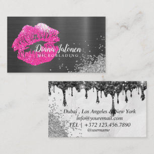 PMU MICROBLADING artist Sparkling Rose Business Ca Visitenkarte