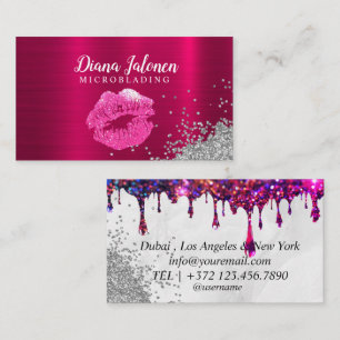PMU Microblading Künstlerin Sparkling Rose Visitenkarte