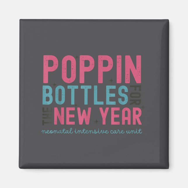 Pn Bottles For The New Year, Midwife New Year's Ev Magnet (Vorne)
