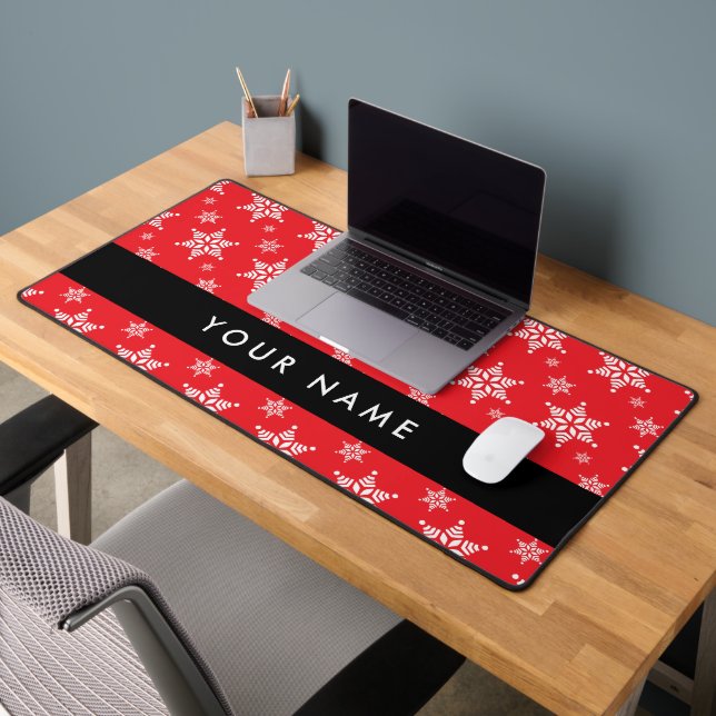 Pneus blancs, Rouge, Votre nom, Personnaliser (Bureau 2)