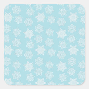 Pneus blancs sur Stickers de Noël bleu pâle