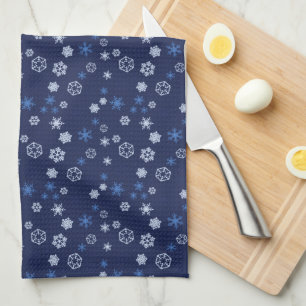 Pneus Sur Serviettes De Cuisine Bleues