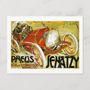 Pneus Tires, Senatzy Grand Prix Brüssel Postkarte