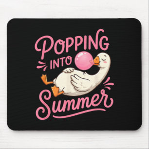 png In den Sommer Gans Bubble-Gum Ästhetik Grafik Mousepad