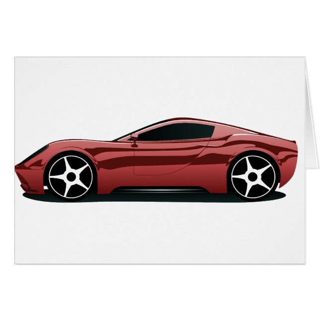 Png rouge de voiture de sport (Devant horizontal)