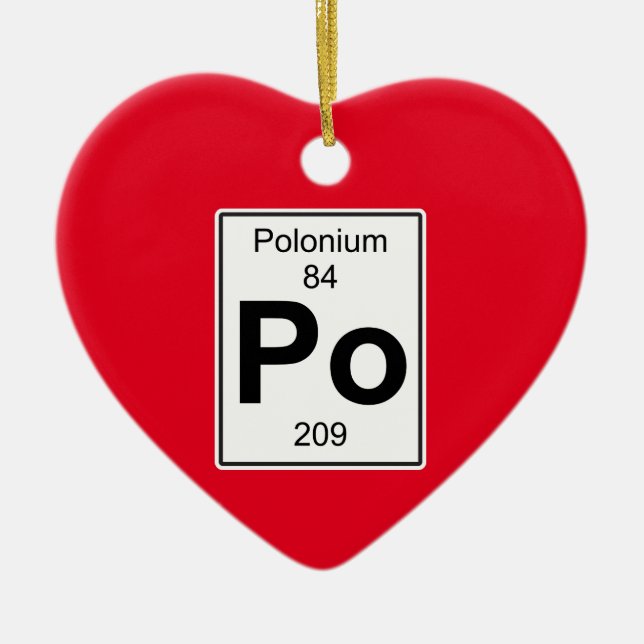 PO - Polonium Keramikornament (Vorne)