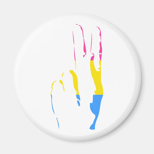 Poans Stolz Friedenszeichen Magnet (Vorne)