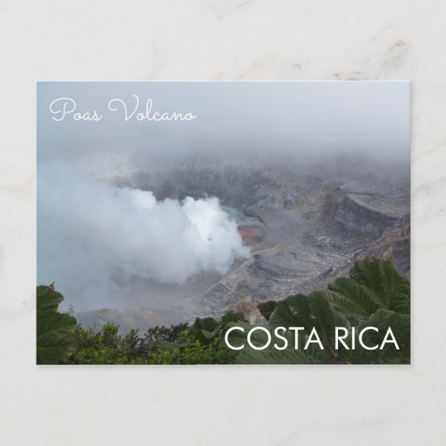 Poas Volcano, Costa Rica Postcard Postkarte (Vorderseite)