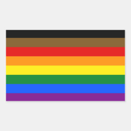 POC-Aufkleber mit inklusivem LGBTQ+-Preis Rechteckiger Aufkleber