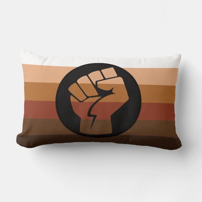 POC-Pride-Flag Lendenkissen (Vorderseite)