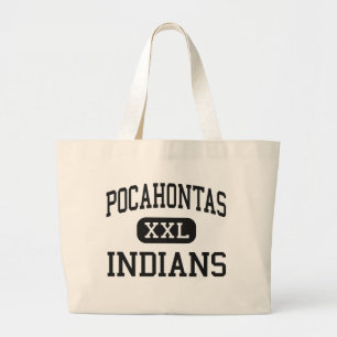 Pocahontas - amerikanischer Ureinwohner - hoch - Jumbo Stoffbeutel