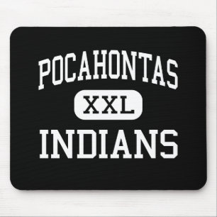 Pocahontas - amerikanischer Ureinwohner - hoch - Mousepad