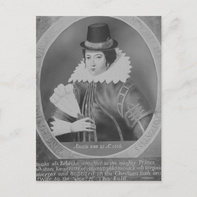 Pocahontas Postkarte (Vorderseite)