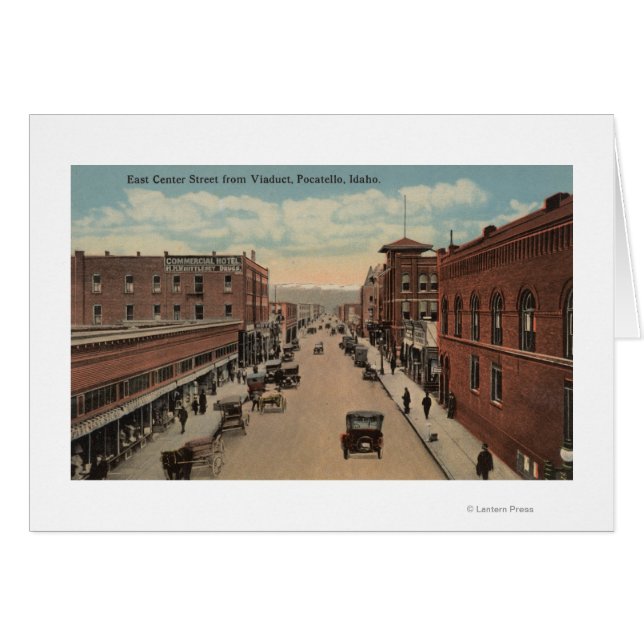 Pocatello, ID - Ansicht E. Center (Vorderseite (Horizontal))