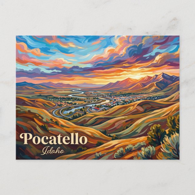 Pocatello USA Postkarte (Vorderseite)