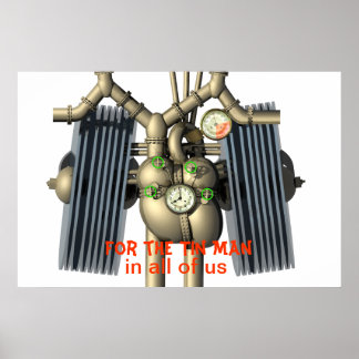 Poche à vapeur coeur et poumons poster