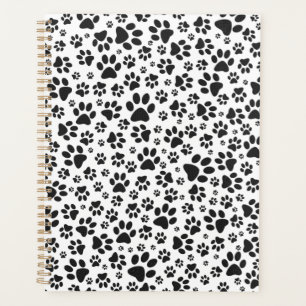 Poches de chien noir et blanc Poka Dot