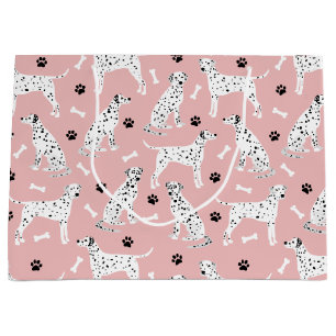Poches et os dalmatiens Grand sac cadeau