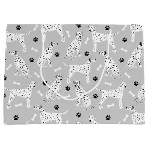 Poches et os dalmatiens Grand sac cadeau