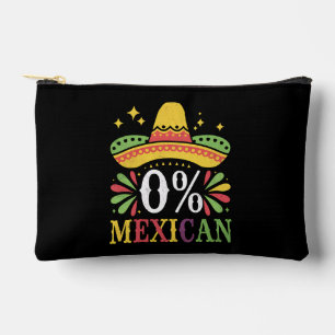 Pochette À Accessoires 0% Mexicain Zéro Pour Cent Drôle Cinco De Mayo