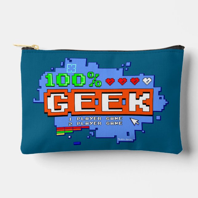 Pochette À Accessoires 100% Geek (Recto)