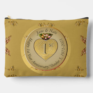 Pochette À Accessoires 1er/50e anniversaire de Mariage Golden