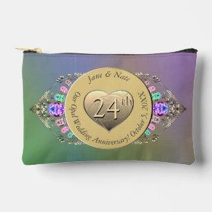 Pochette À Accessoires 24e Mariage Opal Anniversaire Accessoire Pouch