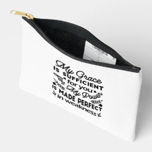 Pochette À Accessoires 2 Corinthiens 12:9 – Ma Grâce Est Suffisante Art