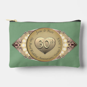 Pochette À Accessoires 30e/12e anniversaire du Mariage Pearl