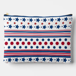 Pochette À Accessoires 4 juillet Rouge Blanc & Bleu Patriotique Grand